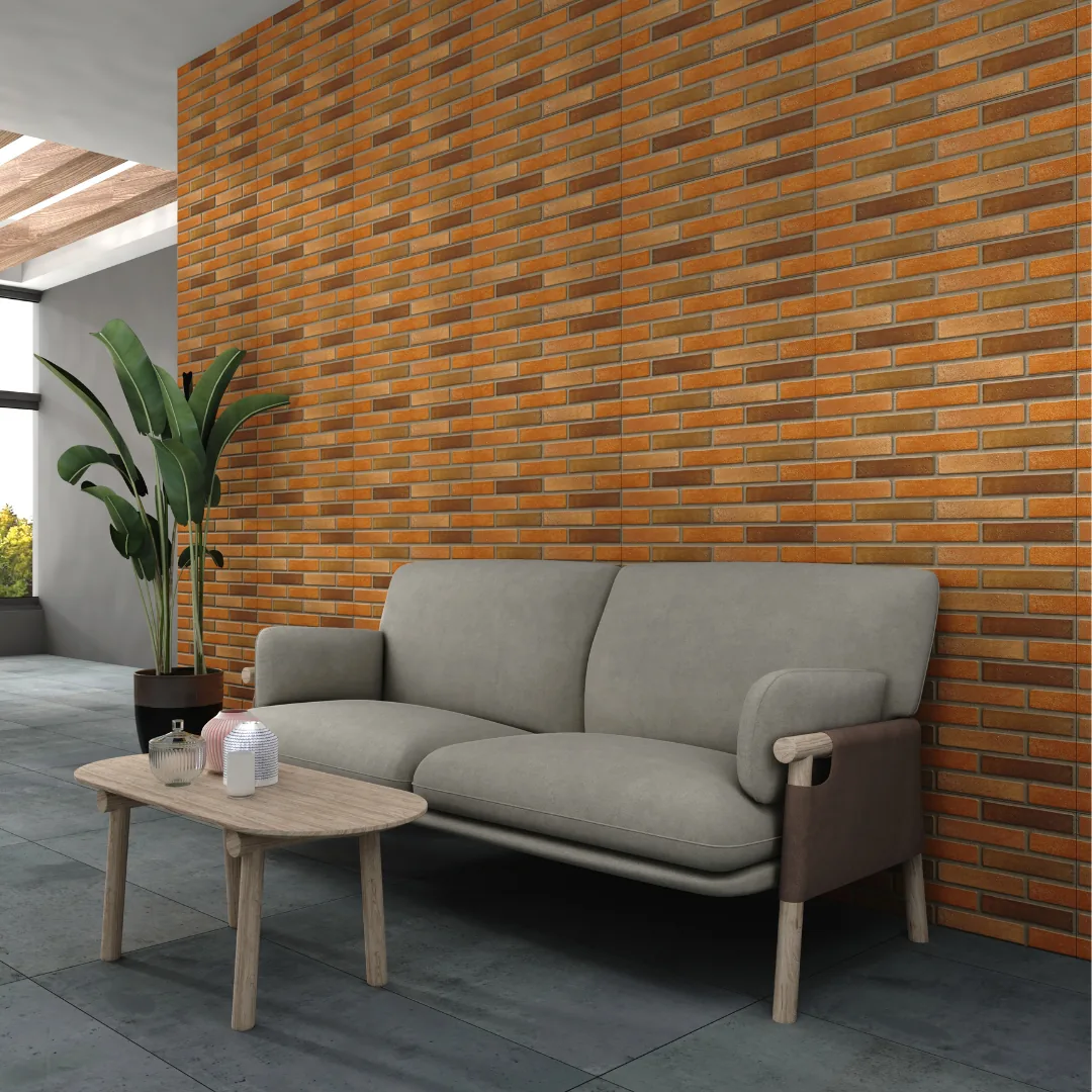 Exotica Manhattan Perla, brick-pattern wall tile for exterior walls